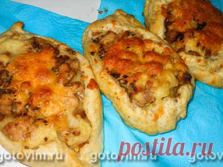 Лодочки из слоеного теста с картофельным пюре и мясом. Рецепт с фото / Готовим.РУ