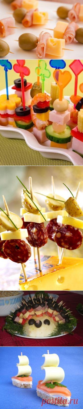 33 канапе рецепты на шпажках рецепт с фото