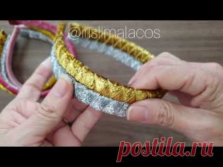 (1) Arco Trançado Fita 05 Tutorial Com Iris Lima - YouTube