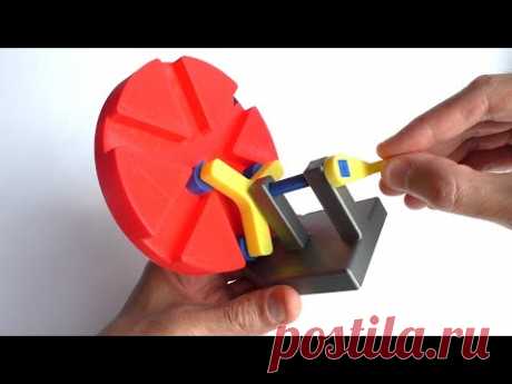 🌑 Роликовая передача Roller Gear Эллипсограф Архимеда на 3D принтере 3d print #Shorts Игорь Белецкий