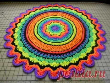 ​Вязание ковриков крючком