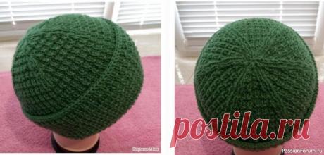 Шапочка "Лесная мята". Описание | Вязание спицами аксессуаров Пряжа: YARNA NEW MASTER ZAFFIRO (80% мериносовая шерсть, 20% акрил, 125м/50г), цвет: № 9 (тёмная мята). Цвет красивый, один из любимейших оттенков зелёного. Но, к сожалению, уже снят с производства.Спицы:китайские № 3/35 (прямые), № 3/40 (круговые), № 3,5/40 (круговые);KNIT PRO № 3/100...