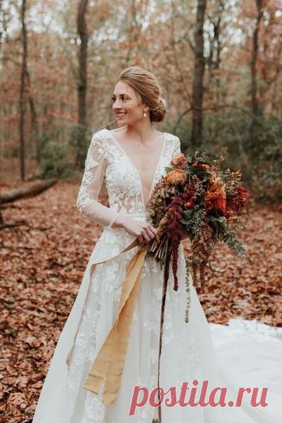 🍁 ТОП-10 идей для осеннего букета невесты 🍁