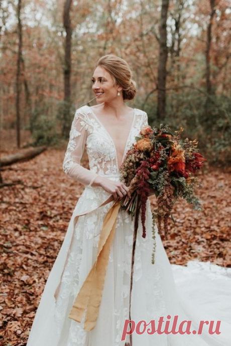 🍁 ТОП-10 идей для осеннего букета невесты 🍁