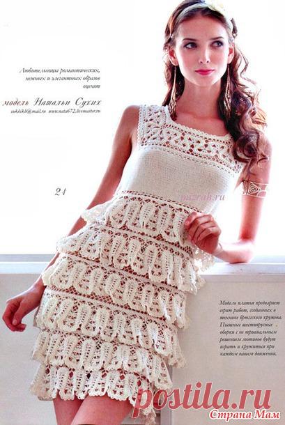 . Кружевное платьице на лето