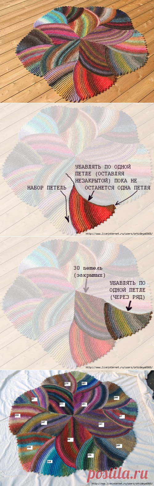 Лоскутный коврик