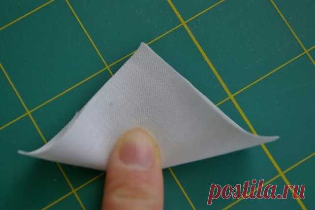 Ромашка. Цветы из ткани. Мастер-класс.