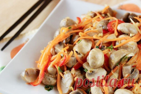 Шампиньоны по-корейски

Вкусная закуска для тех, кто любит овощи по-корейски