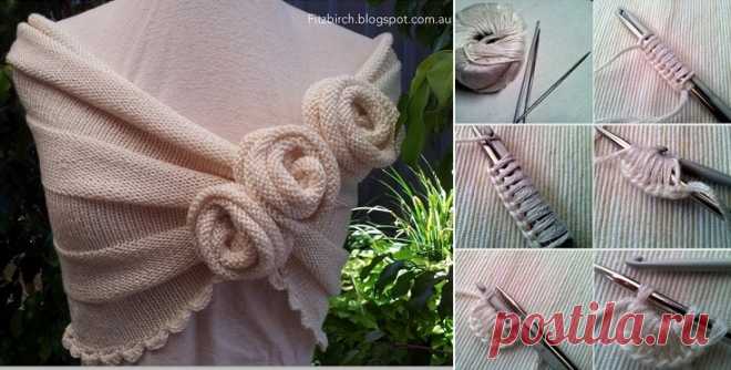 Knitting - Summer Rose Capelet - Knitting and Crochet Patterns