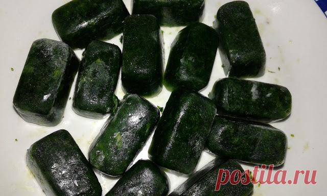 Італійські голубці: Заморожена черемша