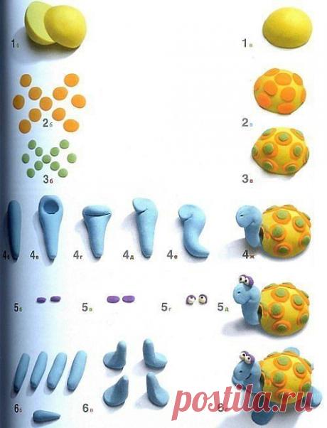 Лепим из пластилина