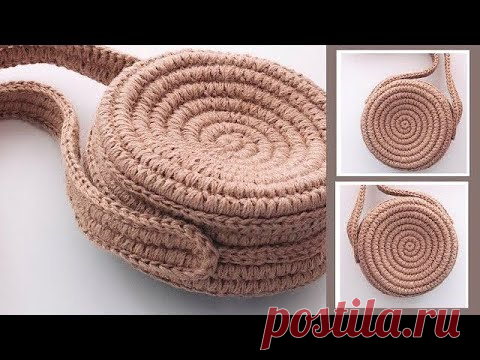 Сумка-печенька из доступных материалов. Эко вязание из джута | Nadezhda Lab