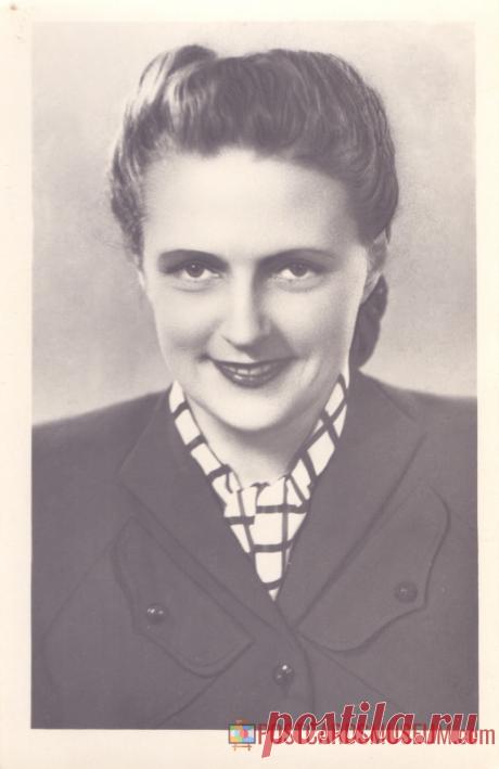 1956. Варвара Мясникова - о2081 | POSTCARDSMUSEUM.com