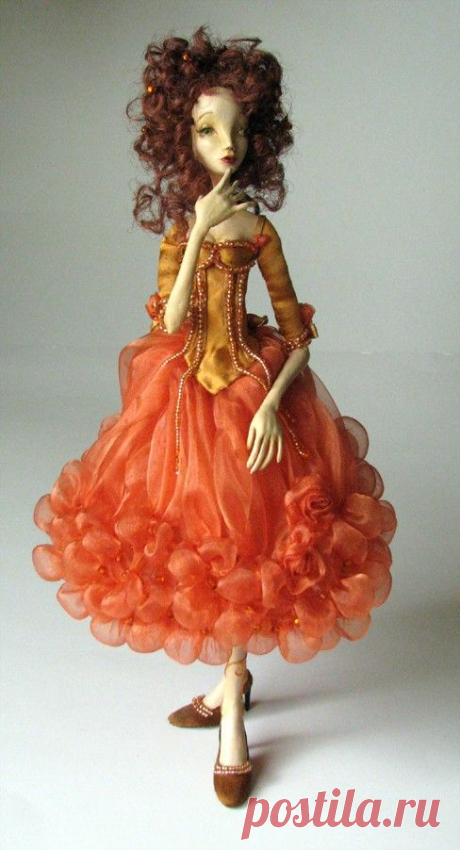 OOAK art doll, Phoenix Muse