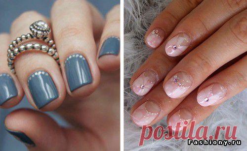 Маникюр на коротких ногтях