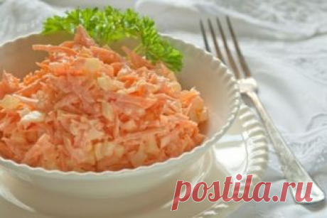 Морковный салатик к ужину