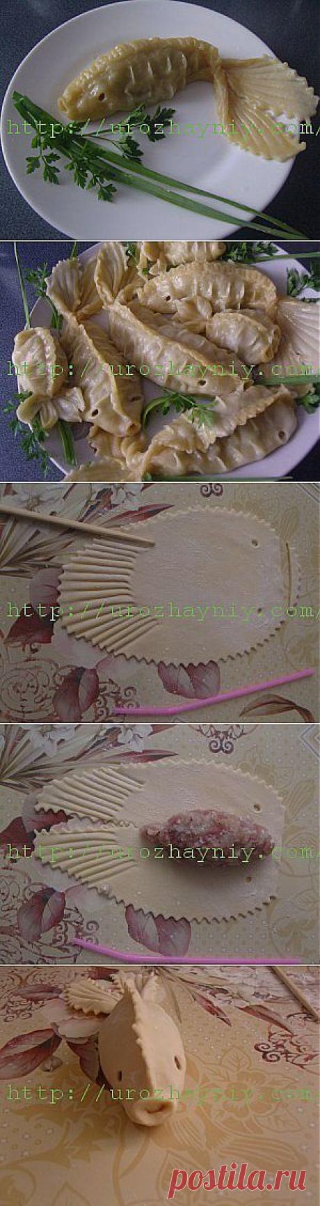 Лепим манты "Рыбка" | Домохозяйки