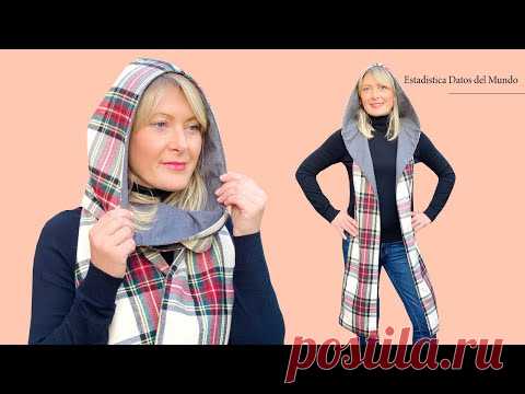 Как сделать шарф с капюшоном трех размеров / Урок для начинающих