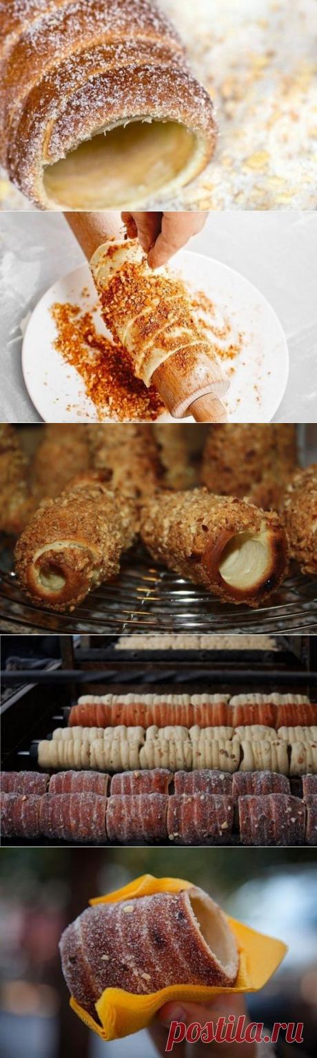 Как приготовить чешская булочка (трдельник) - рецепт, ингридиенты и фотографии