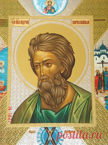 Святой Андрей назван Первозванным, потому что был призван первым из апостолов и учеников Иисуса Христа и до последнего дня земного следовал за Ним. Андрей стал свидетелем Воскресения и Вознесения Христова. В день Пятидесятницы апостол получил  дар исцелять, пророчествовать и способность говорить на разных наречиях. 
Язычники подвергали его жестоким пыткам. Косой крест, на котором апостол Андрей принял мученическую кончину, с тех пор называется Андреевским крестом.