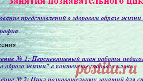 Программа работы д/с по ЗОЖУ