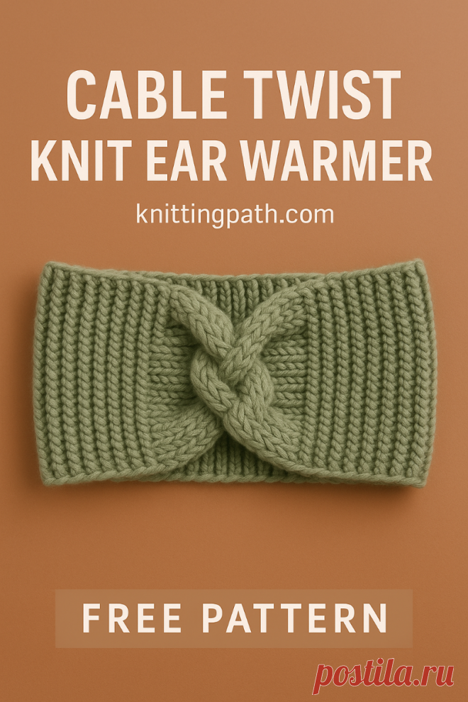 Cable Twist Knit Ear Warmer