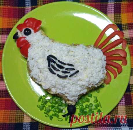 Новогодний Петух из фарша (мясная запеканка) » Женский Мир
