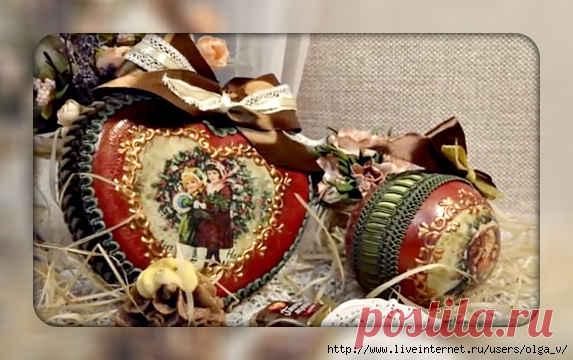 Мастер-класс. Новогодняя игрушка. Как работать с контурами? восками?