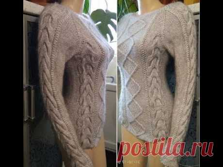 МК бесшовного свитера регланом с горловиной &quot;лодочка&quot;/ Урок 45/  how to crochet sweater