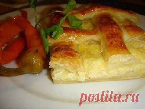 Пирог с картофелем и сыром