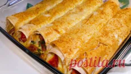 Трубочки из Лаваша с сытной начинкой рецепт с фото