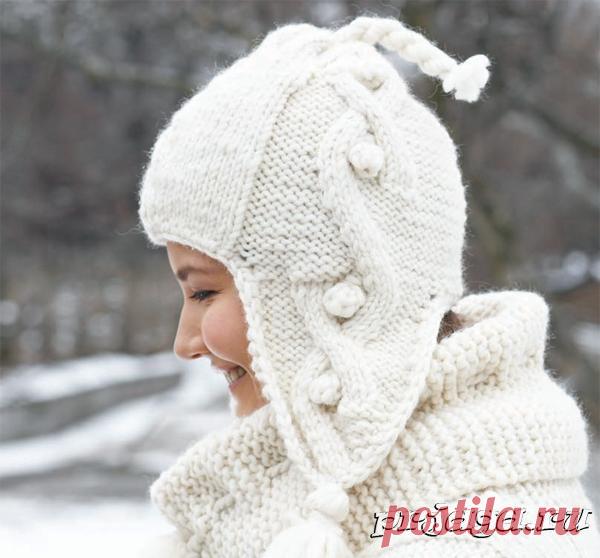 Женская шапка и берет спицами или крючком