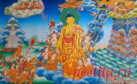 Согласно легенде, Будда сошёл по тройной лестнице — золотой, серебряной и драгоценной. Пусть и ваш путь к счастью будет таким же сияющим!
Открытки на День нисхождения Будды Шакьямуни из рая 33 божеств. Открытки на Лхабаб Дуйсен.