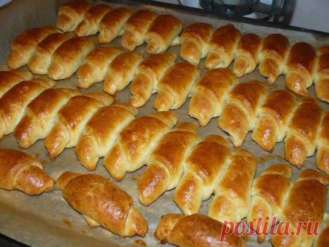 РОГАЛИКИ ИЗ ТВОРОЖНОГО ТЕСТА.