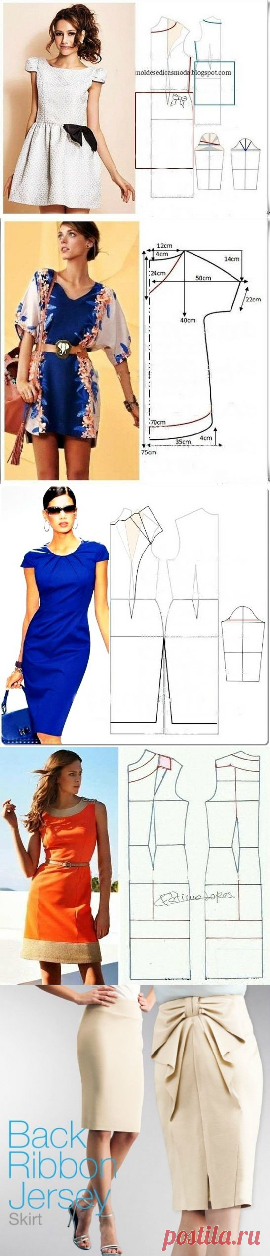 Шикарные летние платья (+выкройки)