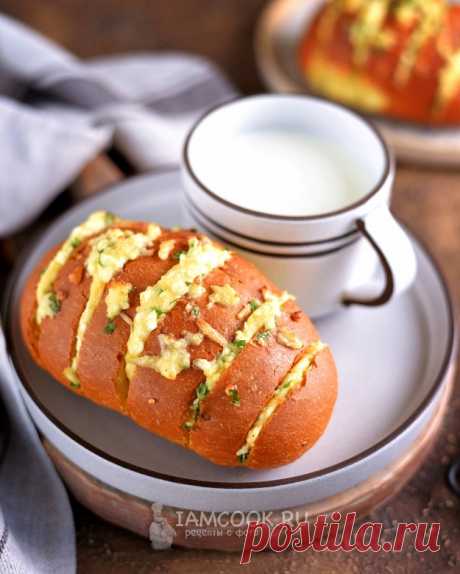 Запеченные булочки с сыром и зеленью