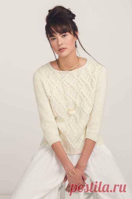 Пуловер спицами "Janus" by Irina Anikeeva из "Knit.Wear" Fall/Winter 2017г