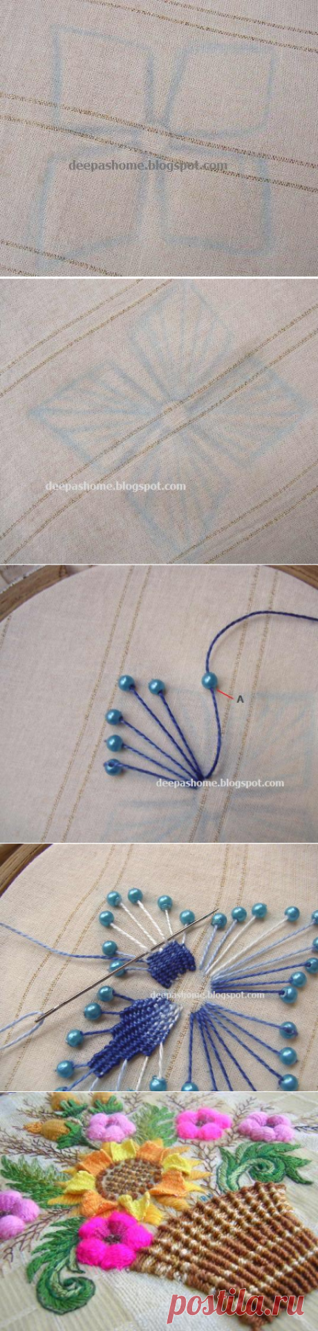 Необычная вышивка переплетением нитей — Рукоделие