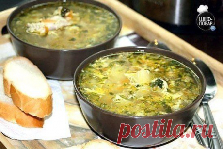 Куриный суп с яйцом