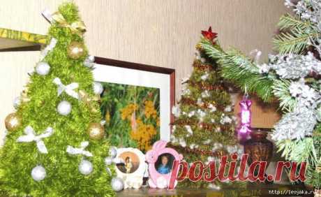 Как связать новогоднюю елку своими руками за один вечер!