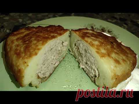 Ну нереально вкусно! | Цеппелины жаренные на сковороде!