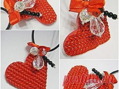 Мастер-класс &quot;Вязаный рисунок из полимерной глины&quot; - Ярмарка Мастеров - ручная работа, handmade