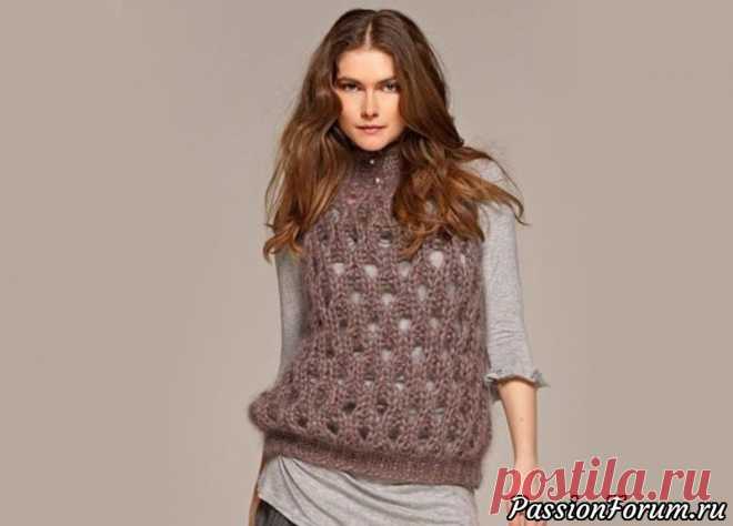 Ажурная безрукавка 