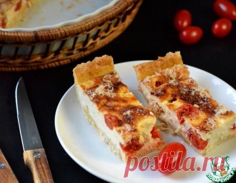 Сметанный тарт с помидорами – кулинарный рецепт