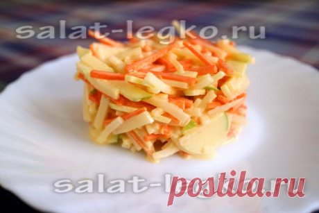 Салат из моркови, дайкона и яблока: рецепт Салат из моркови, дайкона и яблока получается сочным и вкусным. Приготовьте такой салатик на ужин по нашему рецепту.