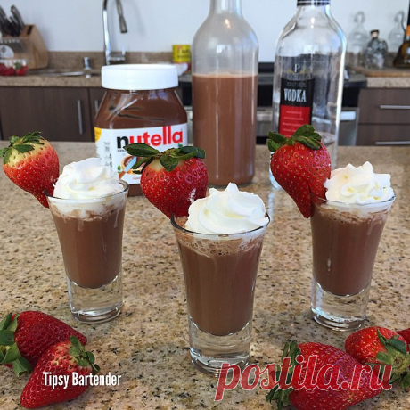 Creamy Nutella Vodka - TipsyBartender.com