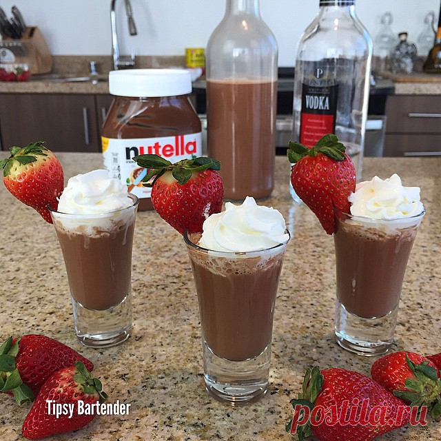 Creamy Nutella Vodka - TipsyBartender.com