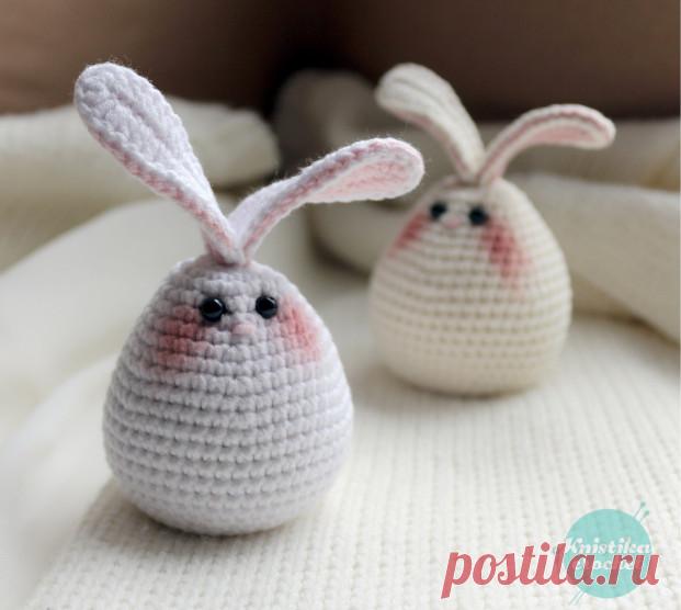 Милый кролик в виде яйца крючком - описание и видео &raquo; Женский Мир
