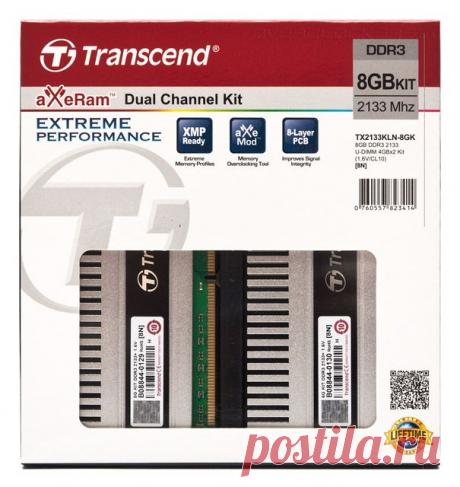 Память - Обзор комплекта памяти Transcend TX2133KLN-8GK серии aXeRam объемом 8 ГБ | Overclockers.ua