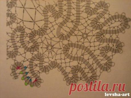 Схема брюггских кружев - кружево из витой тесьмы - Вязание крючком в технике брюггских кружев - Каталог статей - Интернет журнал по рукоделию